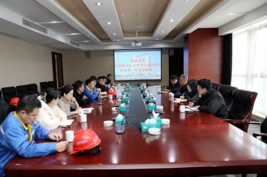 浙江省经信厅机关党委二级巡视员孙自强一行莅临JDB电子纸业发展岁末岁首安全出产督导