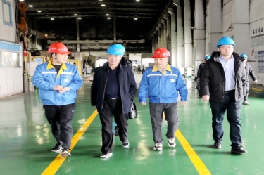 2024年 1月30日，浙江省经信厅机关党委二级巡视员孙自强莅临JDB电子纸业发展岁末岁首安全出产督导